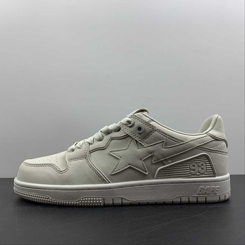 Bape Sta Low Unisex White Unisex Shoes